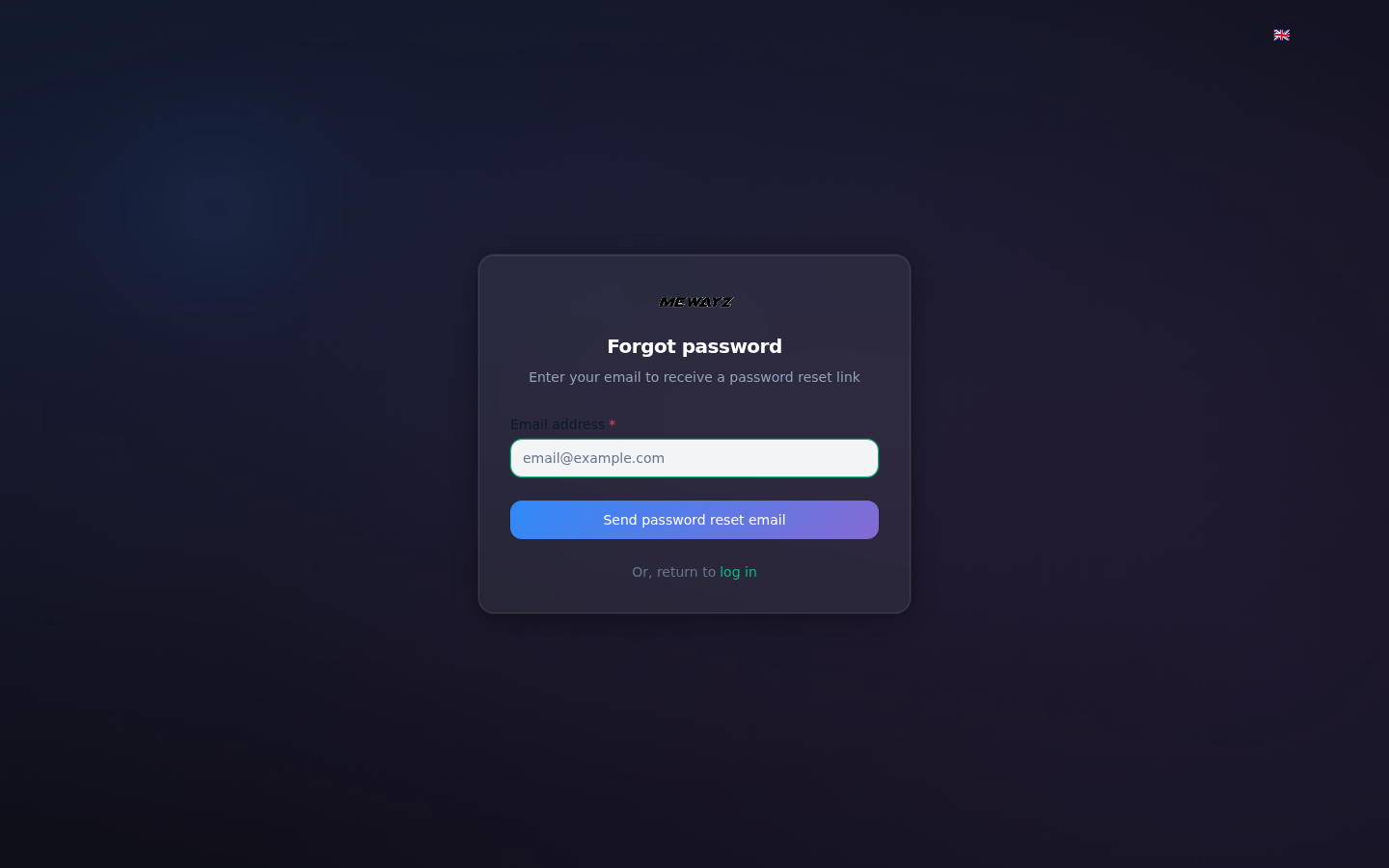 Forgot password