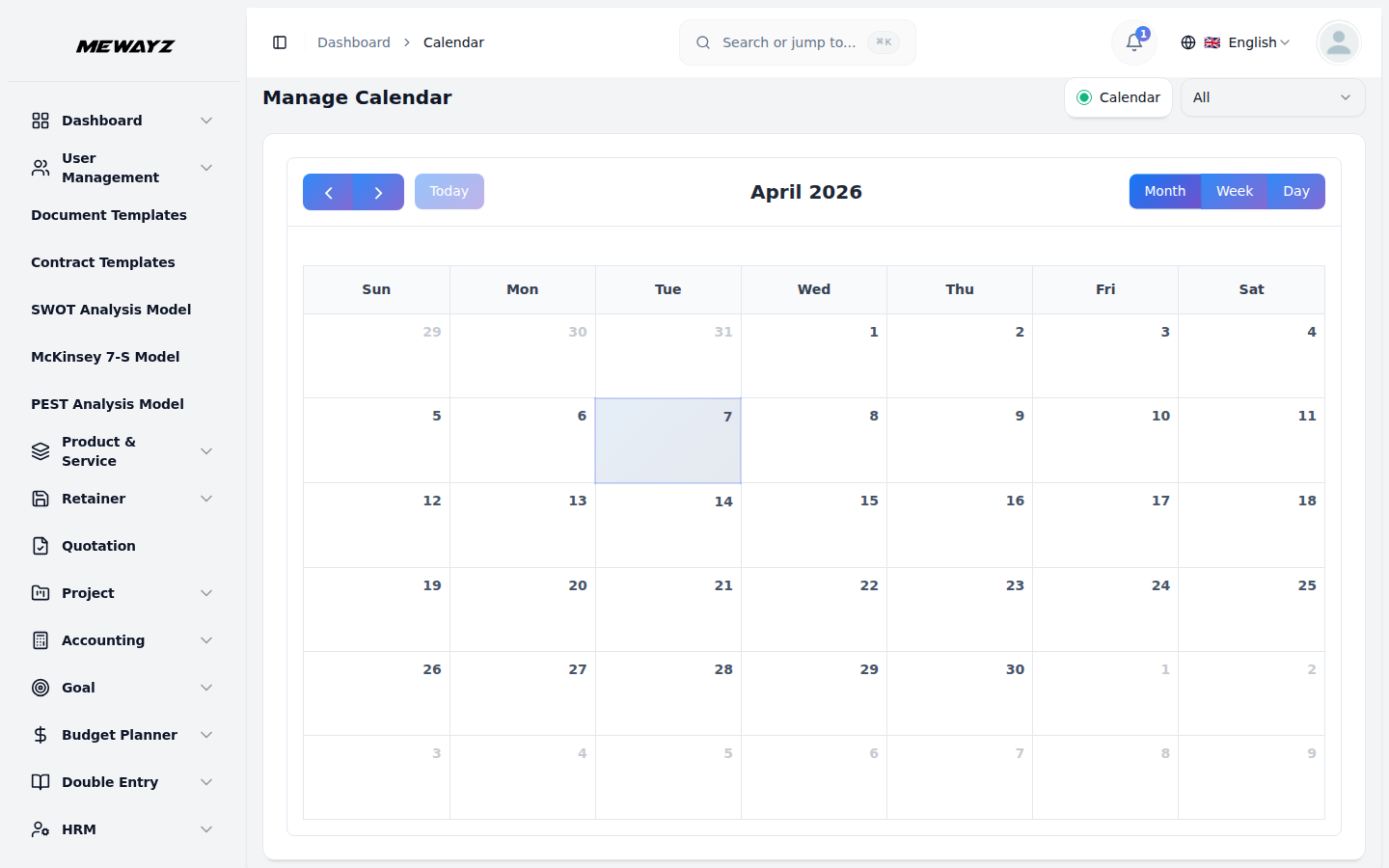 Calendar