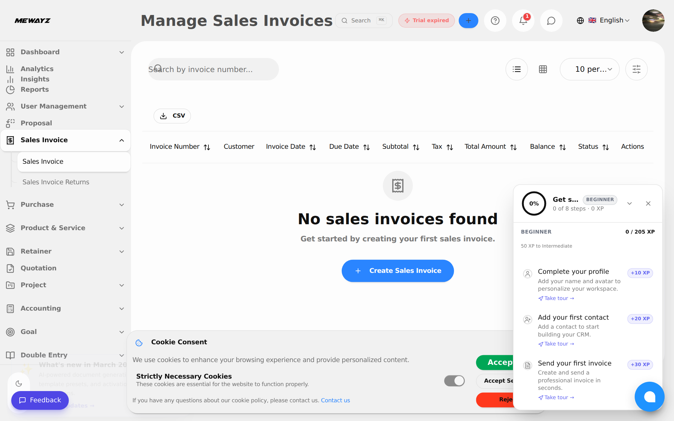 Invoicing and billing in Mewayz