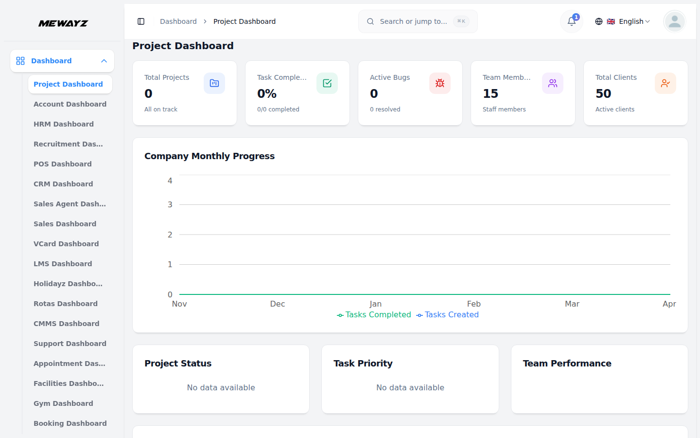 Mewayz Gantt Charts — Project overview