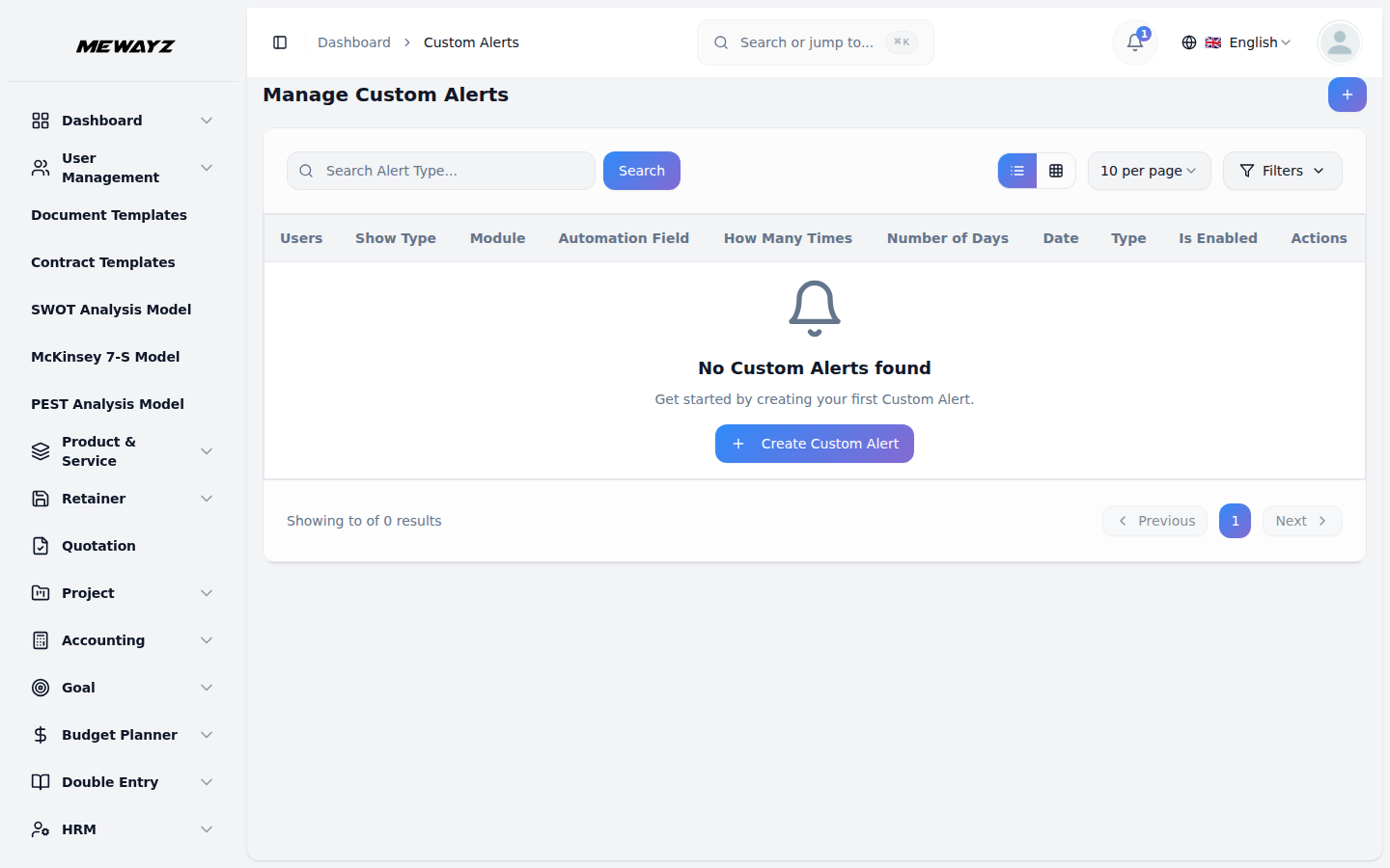 Mewayz Workflow Automation — Custom alerts