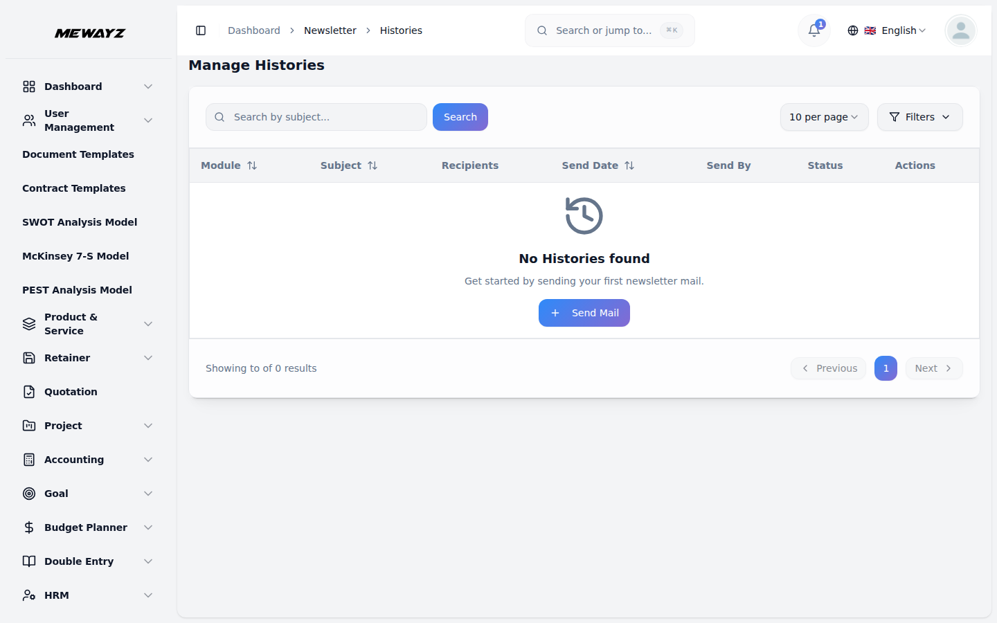 Mewayz Email Sequences — Sequence history