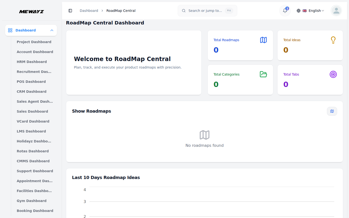 Mewayz Product Roadmap module screenshot