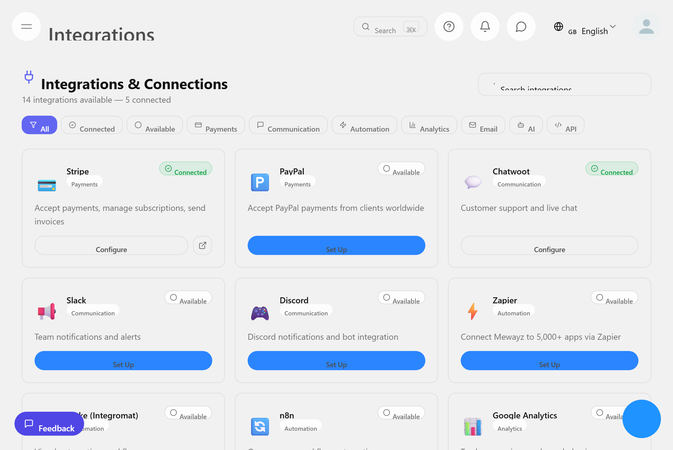 Mewayz integrations — connect your favorite tools in one platform