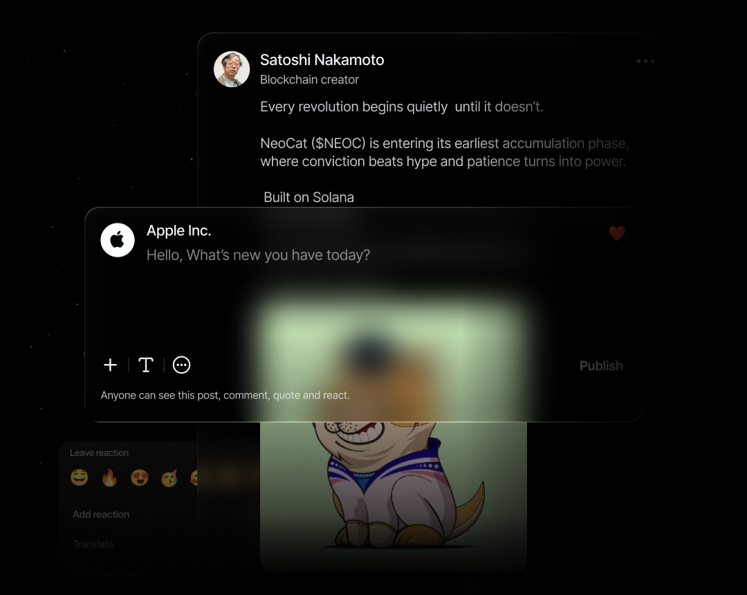 Posts and timeline feed on Mewayz Social